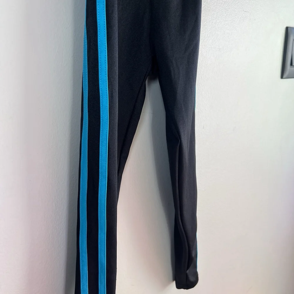 Weissman Dance Jumper Girls Size SC Small Child Black With 2 Blue Stripes Dance